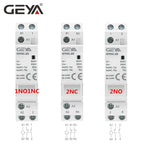 GEYA GYHC Modular Household Contactor AC24V 48V 110V 220V 2P 25A 2NC 2NO 1NO1NC 50/60Hz