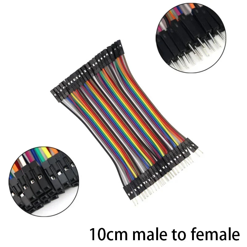 40-120PCS Jumper Wire DuPont Line DuPont Cable Connection male to male+female to female and male to female for Arduino DIY KIT