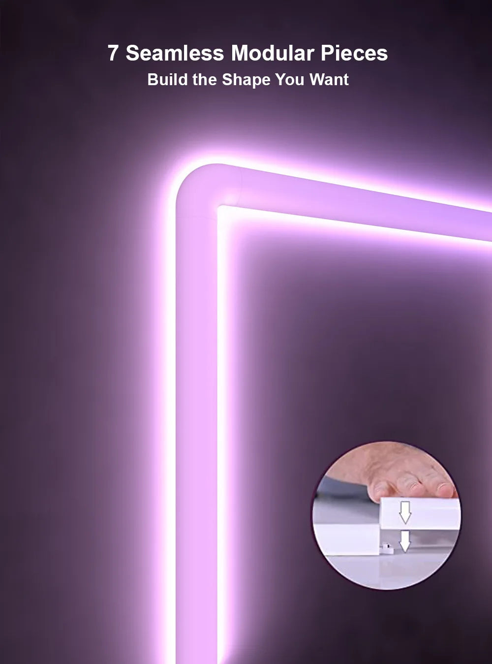 DC12V Creative BT/TUYA WiFi Splicable Remote Control Bedside Indoor Smart RGB Graffiti Net Red Atmospheric Wall Lamp