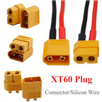 XT60 Male Female Bullet Connectors Plug Adapter With 14 AWG Silicon Wire For ESC Lipo Battery Extension Quadcopter Multicopter