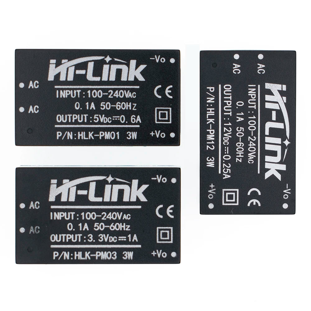 HLK-PM01 HLK-PM03 HLK-PM12 AC-DC 220V to 5V/3.3V/12V Mini Power Supply Module Intelligent Household Switch HLK-5M05