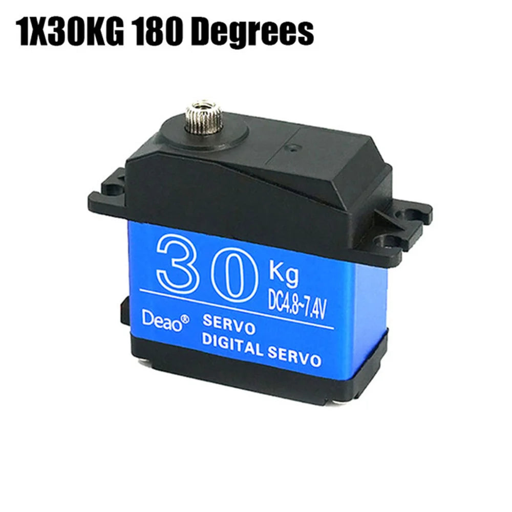 Waterproof 20KG 25KG 30KG 35KG Servo 180 Degree 270 Degree Large Torque Digital Servo Metal Gears 25T Servo Arm For RC Car Truck