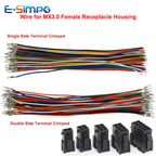 50PCS MX3.0mm Small 5557/5559 20AWG Single/Double Side Terminal Crimp Male Female Docking Electronic Connection Line Wire Cable