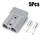 1-10Pcs 2-Pin 50A-600V Battery Terminal Connectors Battery Quick Connect/Disconnect for Anderson Style Plug Connectors DC