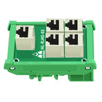 5 Port RJ45 8P8C Female Socket Adapter Pcb Board Network RJ-45 Vertical Ethernet Connector Converter