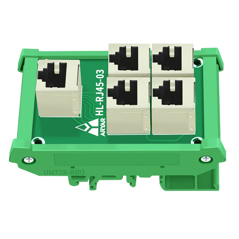 5 Port RJ45 8P8C Female Socket Adapter Pcb Board Network RJ-45 Vertical Ethernet Connector Converter