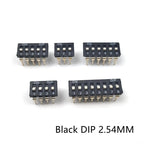 5PCS Slide Type Switch Module 1 2 3 4 5 6 7 8 10Bit 2.54mm Position Way DIP/SMD Pitch Toggle Switch Red/Blue Snap Switch Dial