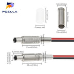 DC-099 DC Power Male Female Jack Charging Socket Jack With Cable Male Female Power Plug Connector Male Female Connector Adapter