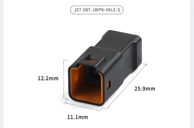 JST 2P 3P 4P 6P 8P 0.6 MM Waterproof Wire Connector Plug Male And Female Socket With Cable JST JWPF Electrical Connectors