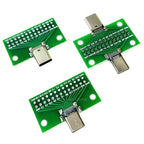 1/2/5pcs Type-C Male Female USB 3.1 Test PCB Board Adapter Type C 24Pin 2.54mm Connector Socket For Data Line Wire Cable Transfe