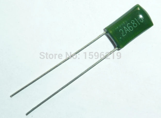 10pcs Mylar Film Capacitor 100V 2A681J 680pF 0.68nF 2A681 5% Polyester Film capacitor