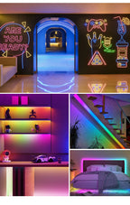 WS2812B WS2811 DC5V Round Reticulate Pattern Neon LED Strip 50Leds/m 360 Degree Smart RGBIC Flexible  Silicone Light Tape IP67