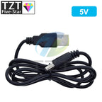 TZT 1/3PCS USB Power Boost Line DC 5V to DC 9V / 12V Step UP Module USB Converter Adapter Router Cable 2.1x5.5mm Plug