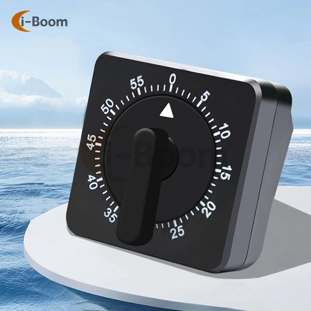 60 Minutes Kitchen Timer Count Square Cooking Up Alarm Sleep Temporizador Clock Mechanical Stopwatch Alarm Down Office Meeting