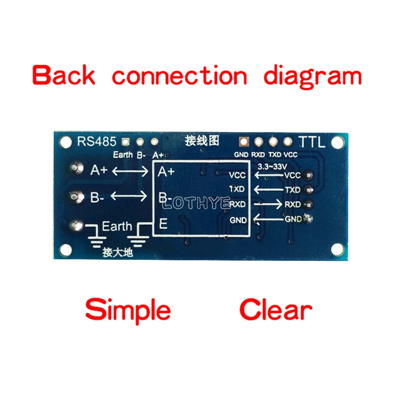 TTL Serial Port To RS485 Converter Board Module Hardware Automatic Control Converter Module For Arduino Microcontroller