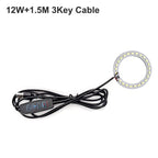 1Pcs USB Plug DC5V LED Light Source SMD5730 LED Light Beads Ring Chip with Black 1.5M Switch Cable 5W 10W 12W White /Warm Light.