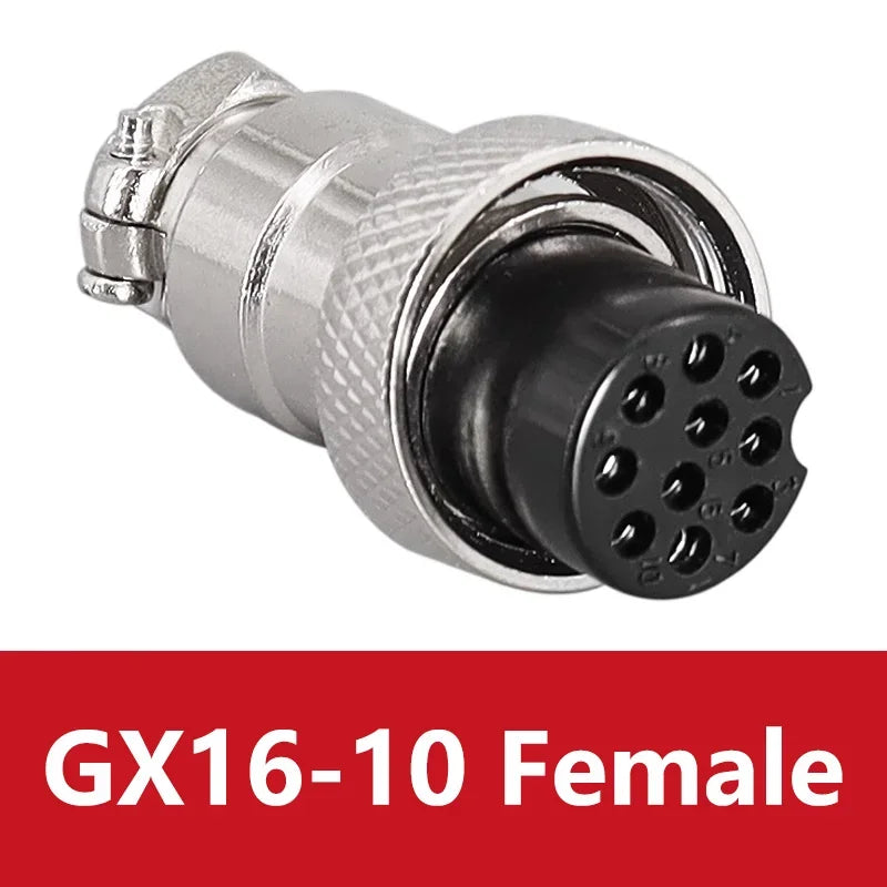 5PCS Docking Connector GX16 Aviation Plug Male Female 16mm 2/3/4/5/6/7/8/9/10 Pin Socket Circular Aviation Connector