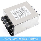 EMI filter power purifier CW7N-20/30/40/50/60/70/75A-R 380VAC 3-phase AC power supply filter Anti-interference