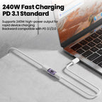 Type C Female To Type C Female Adapter USB 4.0 80Gbps High-Speed Transmission PD3.1 Fast Charging for iPhone 15 16 17 iPad