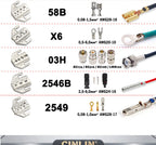 CLN-58B 0.25-1.5mm² Open Barrel Terminals Pliers Crimping Tool (24-16AWG) for JST, DuPont, Molex, PH XH 2.54 3.96 4.2mm Pitch