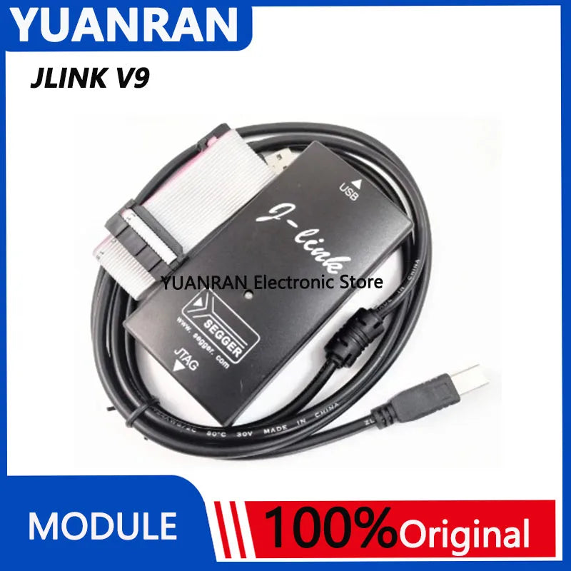 JLink V9 J LINK V9 For J-LINK V9 ARM Emulator Adapter Switching Board Flat Ribbon Cable For  JTAG Debug Tool STM32 ARM MCU USB