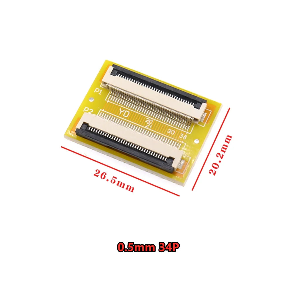 FPC Extension Board FFC Flexible Ribbon Cable Adapter Board 1.0/0.5mm Spacing Flat Wire 4P/8P/10P/20P/40P-60P for Electronics