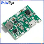 Lithium Li-ion 18650 3.7V 4.2V Battery Charger Board DC-DC Step Up Boost Module TP4056 + MT3608 DIY Kit Parts