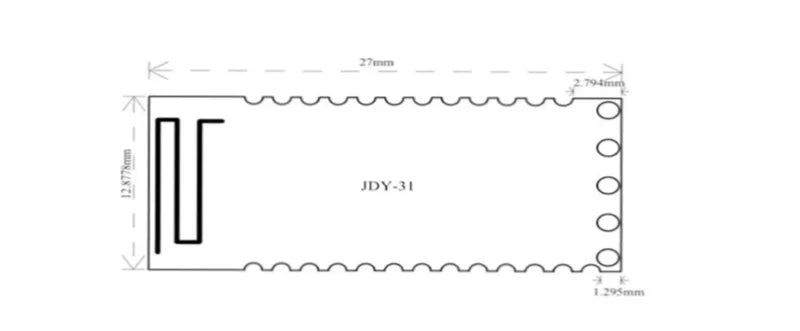 JDY-31 SPP-C Module Serial Port Pass-through Wireless Communication 2.4G JDY-30 Compatible HC-05 HC-06 Bluetooth-compatible