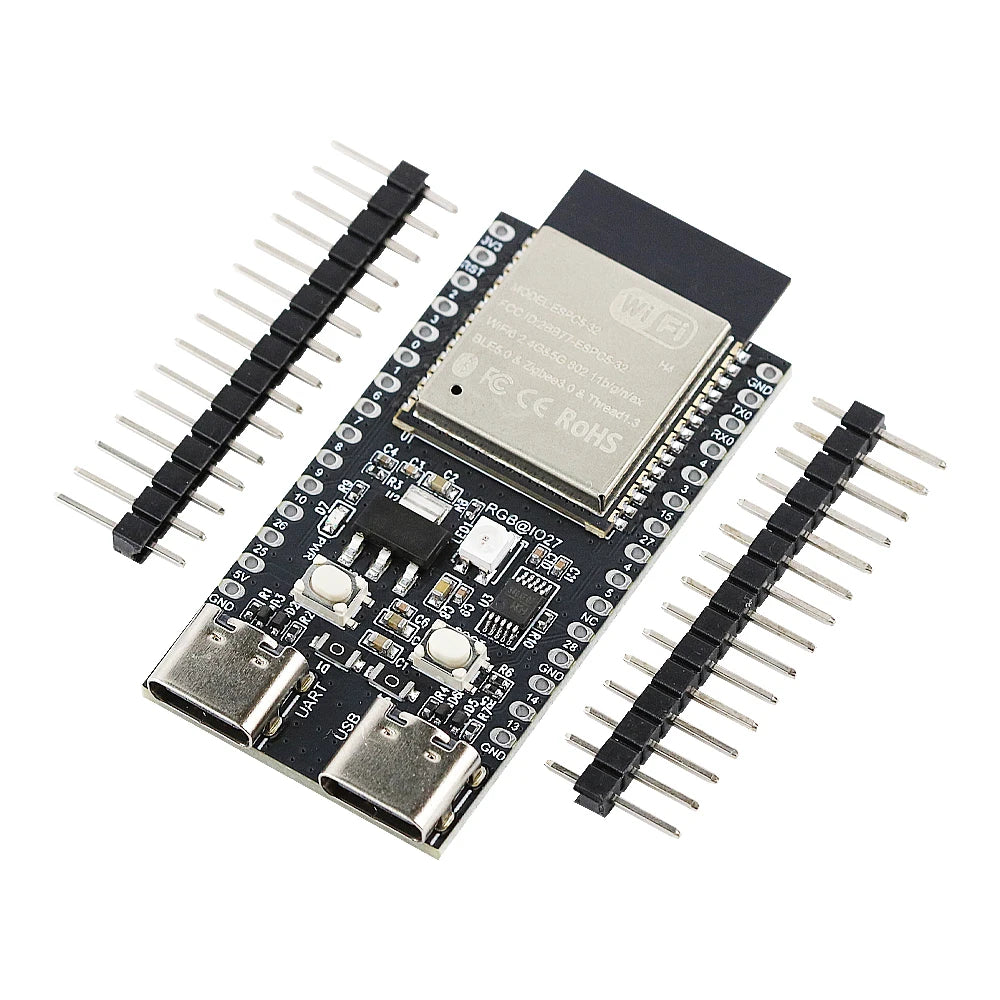 ESP32C5 Development Board Dual-frequency 2.4G and 5GHz WiFi Module ESP32-C5-DevKitC-1 N4 4MB Flash WIFI6 CH343 32PIN TYPE-C
