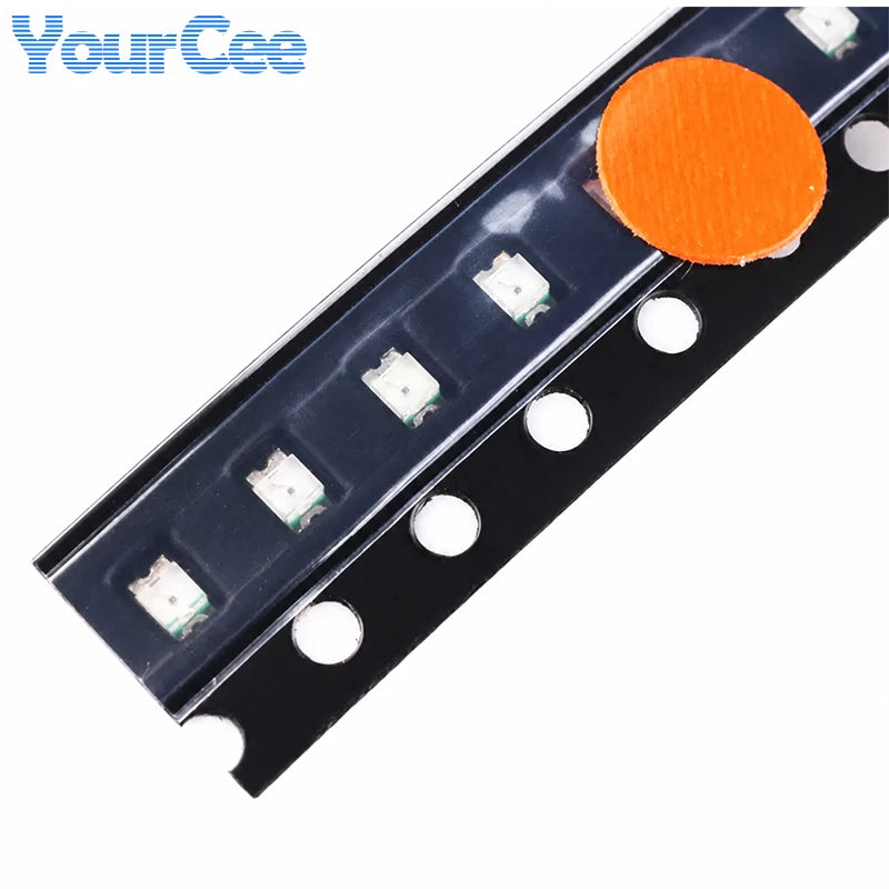50pcs-390pcs SMD LED 0402 0603 0805 1206 3528 2835 5050 5730 Diode Red Blue Yellow White Green Orange Purple Pink