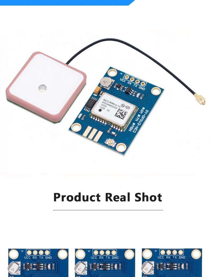 DC 3.3V-5V  GY-NEO-6M/7M/M8N GPS Positioning Module Wide Voltage 9600 Baud Rate Low Power High Tracking Sensitivity For Arduino