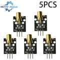 1-100pcs KY-008 Red Laser Module 650nm 3-Pin Dot Diode Transmitter with Copper Head for Arduino, AVR, PIC & MEGA 2560