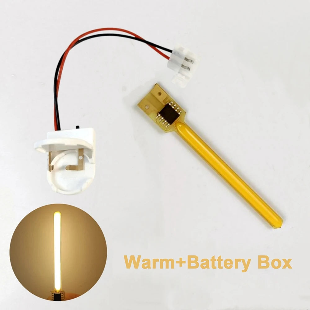 3V Battery Box COB LED Meteor Shower Flexible Filament 40mm 59mm 70mm 1pc Flowing Light for DIY Edison Bulbs Vintage Decoration