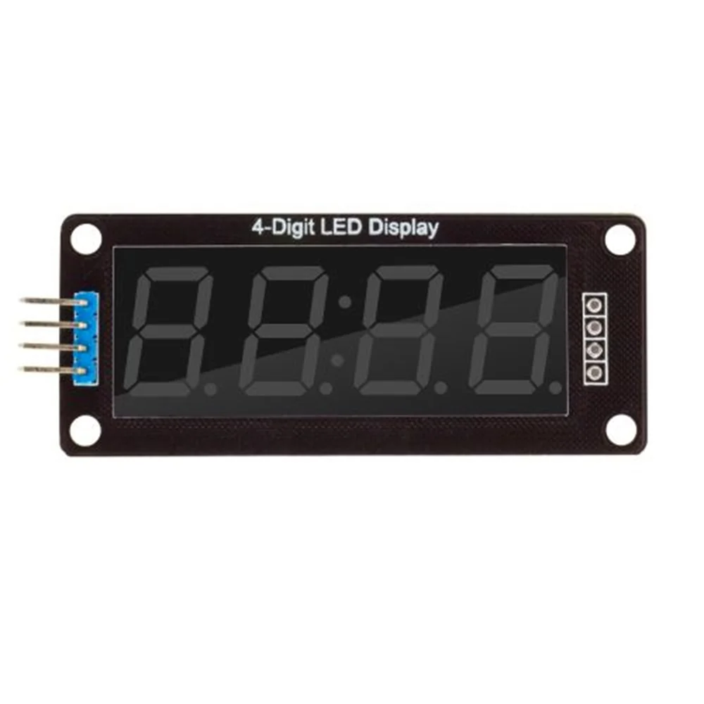 TM1637 LED Display Module for Arduino 4 Digit 7 Segment 0.56 inch Time Clock Indicator Tube Module Red Blue Green Yellow White