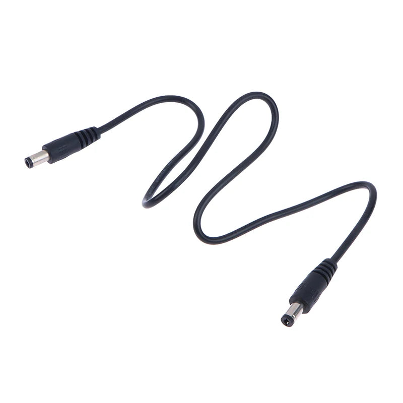 Durable DC Power Plug 5.5 X 2.1mm Male To 5.5 X 2.1mm Male CCTV Adapter Connector Cable 12V 10A Power Extension Cords 0.5m