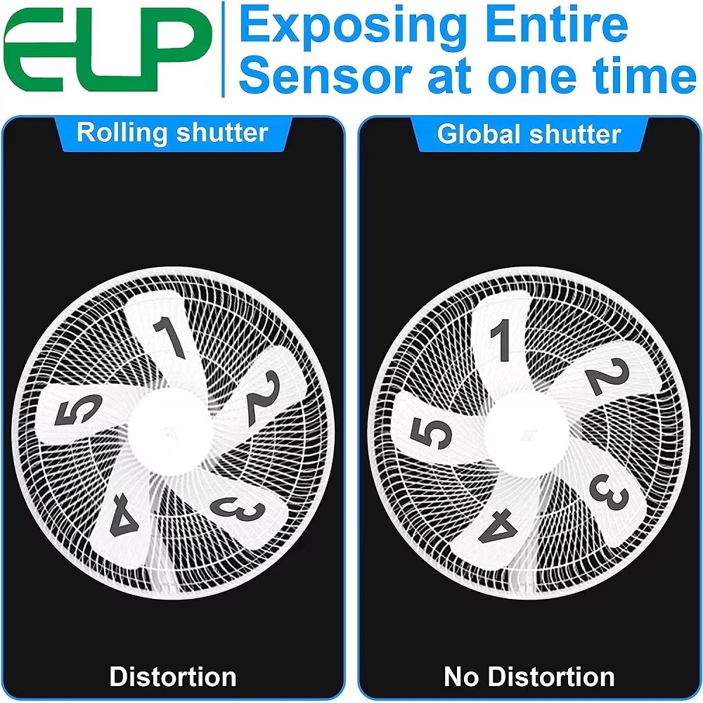 ELP 1200P Global Shutter USB Webcam Synchronization Dual Lens Camera Module High Speed 120fps 3D Stereo UVC Industrial Camera