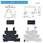 1PCS DIN Rail Mounted Slim Relay SSR Solid State Relay DC Control AC DC Control DC SSR-41FDA/DD 6A 3-32VDC 24-250VAC