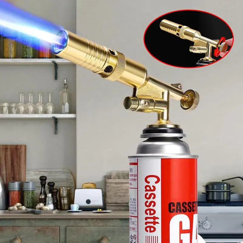 Professional Metal Welding Gas Torch Flame Butane Portable Outdoor BBQ Spray Nozzle Flamethrower Welding Equipment Kitchen