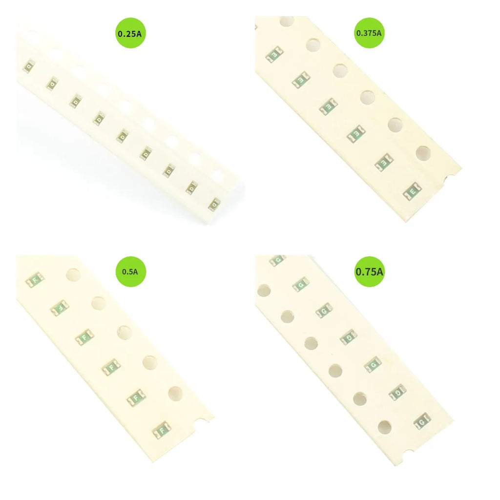 10pcs LF 0603 Fuse SMD 0.25A 0.375A 0.5A 0.75A 1A 1.25A 1.5A 2A 2.5A 3A 3.5A 32V 467 Very Fast Acting Code D E F G H K J N O P R