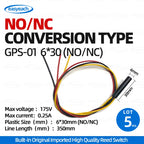 5pcs GPS-01 Reed switch 4x18mm 5x15/20/25mm 6x30/38mm NO/NC 6*38mmHP normally Open/closed Magnetron proximity Sensor GPS-01A /B