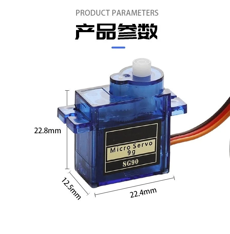 1-10Pcs SG90 9G Micro Servo For RC Airplanes Fixed Wing Airplane Model Telecontrol Airplane Toy Mini Servo Motor 450 Helicopter