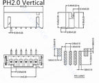 5sets GH1.25 SH1.0 JST1.25 PH2.0 XH2.54 SH/JST/ZH/PH/XH Horizontal / Vertical SMD Pin Header + Housing + Terminal Set 2.54mm