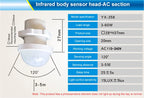 110v 220v Home Indoor Outdoor Infrared Light Motion Sensor Time Delay Home Lighting PIR Switch LED Sensitive Night Lamp
