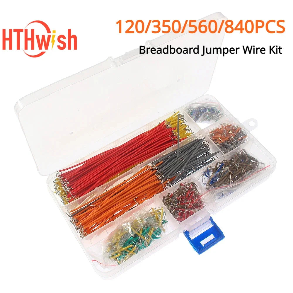 New 120/350/560/840PCS Breadboard Jumper Wire Kit 14 Lengths Assorted for Breadboard DIY Kits 26AWG 7.8cm Jumper