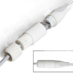 1 to 2 RJ45 Ethernet Splitter Adapter 2 Pack Waterproof Network Connector for Cat5 Cat6 Cable LAN Dual Port Share Internet
