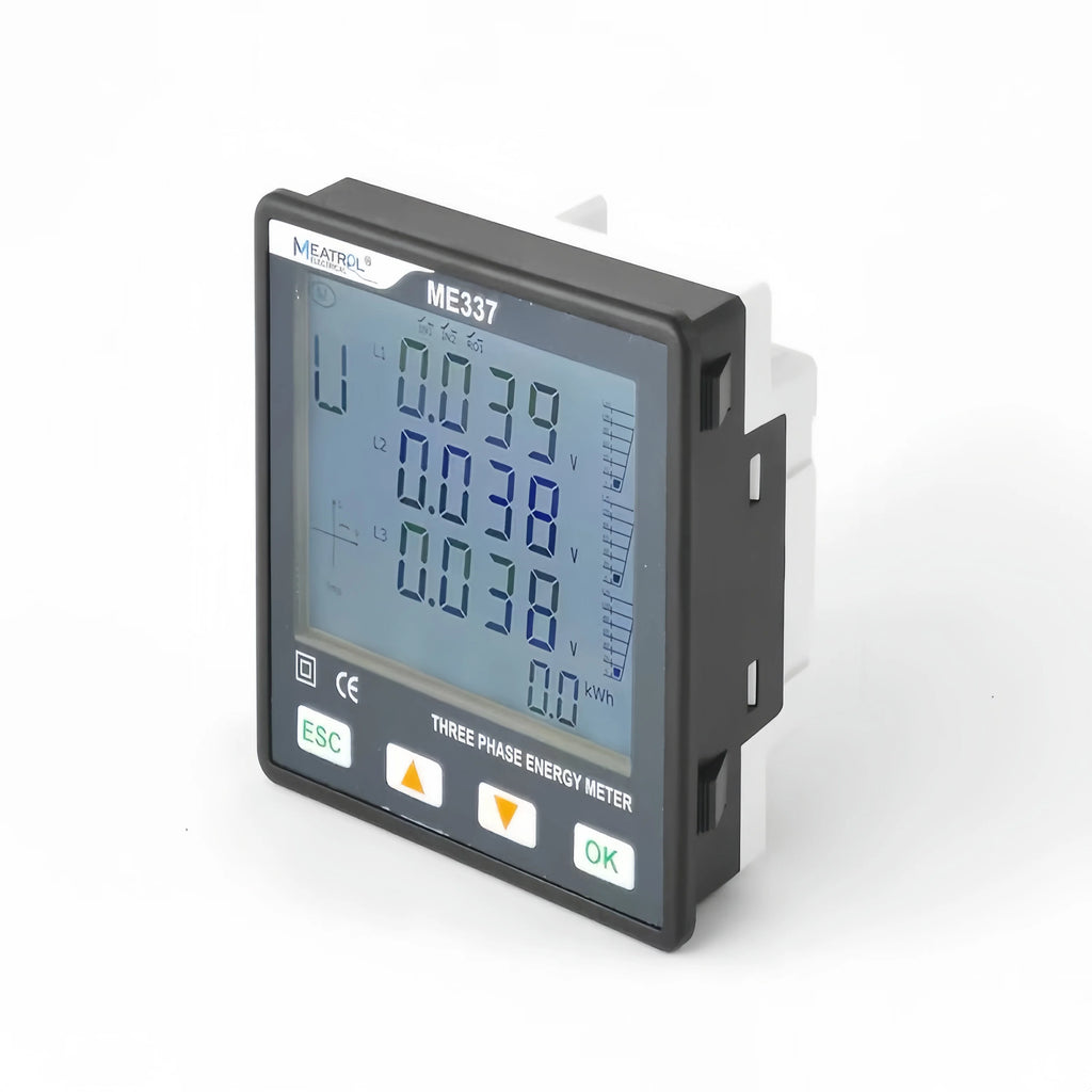 Three Phase Multi-function Smart Meter ME337 RS485 Rogowski coil LCD Digital Power Energy Panel meter