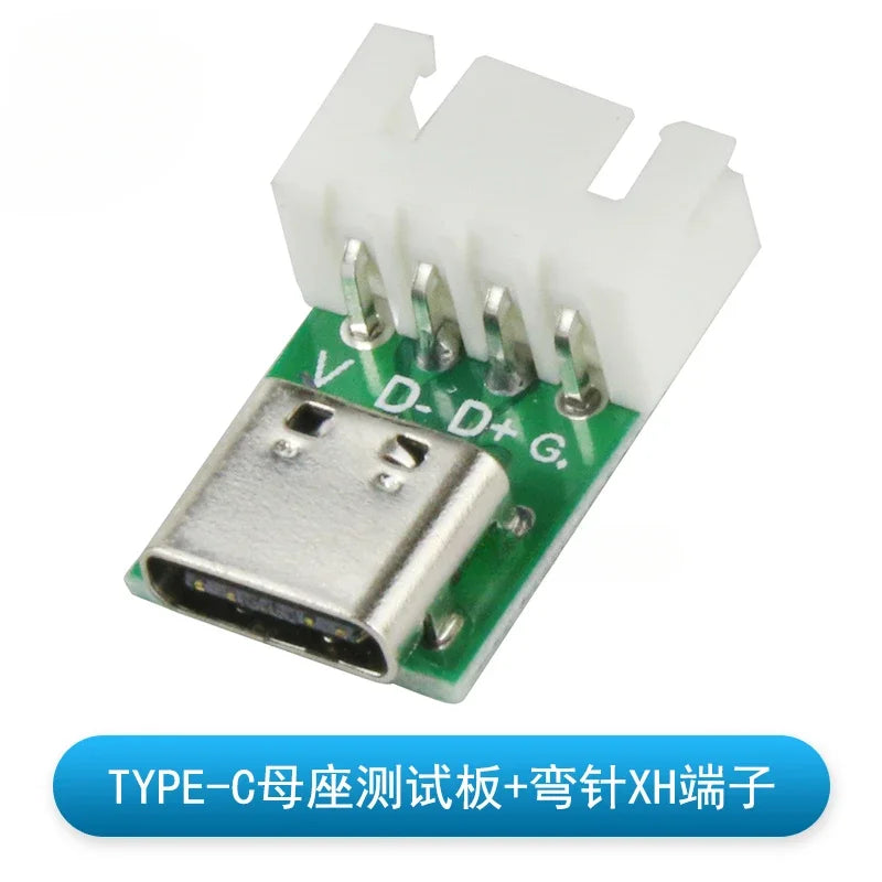 5pcs TYPE C USB 3.1 Type C Connector 16 Pin Test PCB Board Plate Adapter Socket For Data Line Wire Cable Transfer