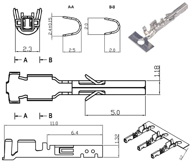 10000Pcs/Roll MX3.0 Terminal Micro 5557-3.0 Female 43030-0001 / Male Plug Housing Terminal Pins 43031-0001 Connector