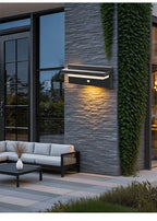 Solar Power Wall Lamp IPX5 Waterproof Garden Lights Motion Sensor  Energy Saving Light for Exterior Spot Porch Yard Lighting