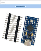 XCW Pro Micro ATmega32U4 5V 16MHz Replace ATmega328 For Arduino Pro Mini With 2 Row Pin Header For Leonardo Mini Usb Interface